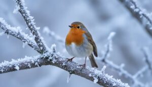 Feeding robins in frost: the three ingredients ornithologists say work best