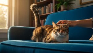 Cat tail language: what it means when your cat raises its tail while being stroked