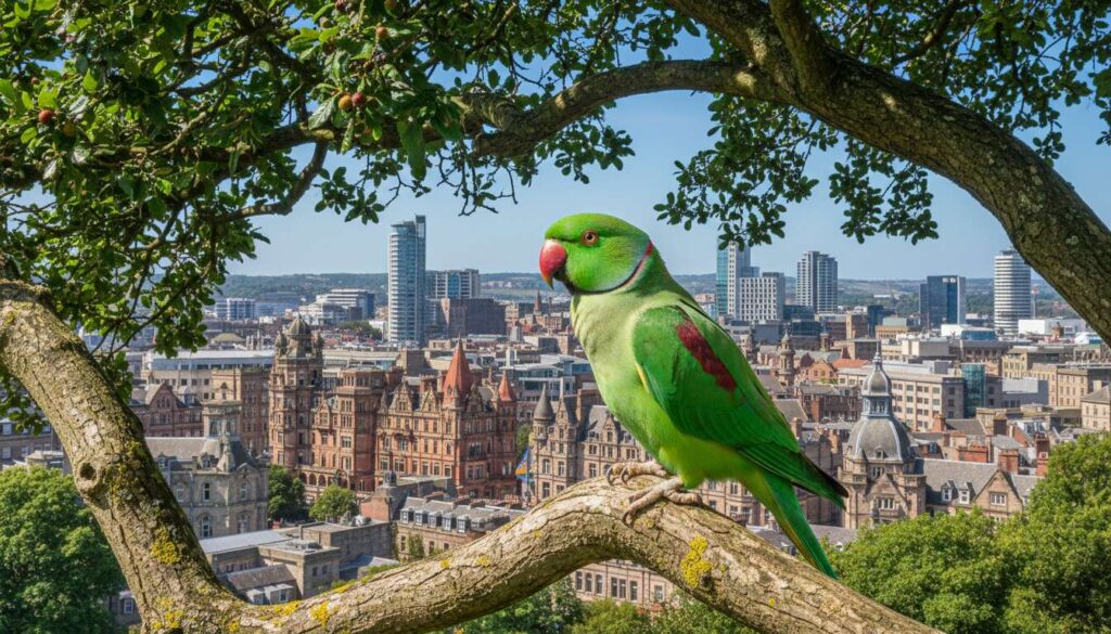 Ring-necked parakeets now breed from Plymouth to Aberdeen – and experts call it unstoppable