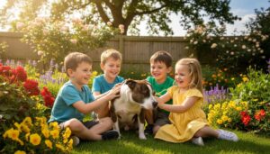 Is the Staffordshire Bull Terrier suitable for a family with young children?
