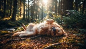 Dog showing its belly: what this gesture really means