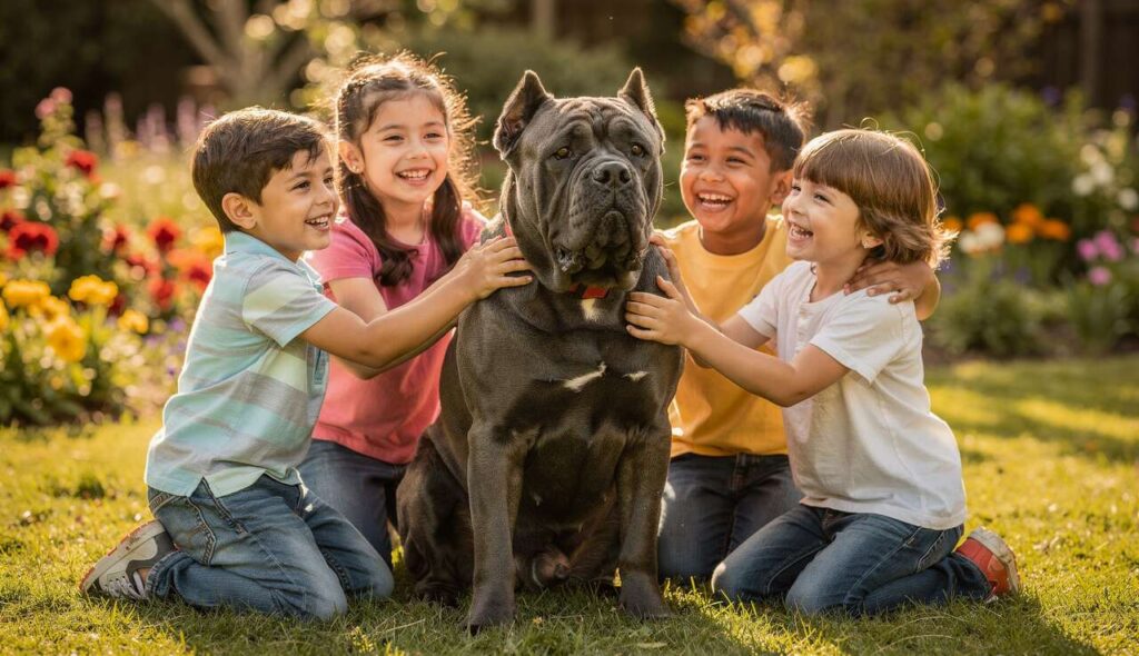Is the Cane Corso suitable for a family with young children?